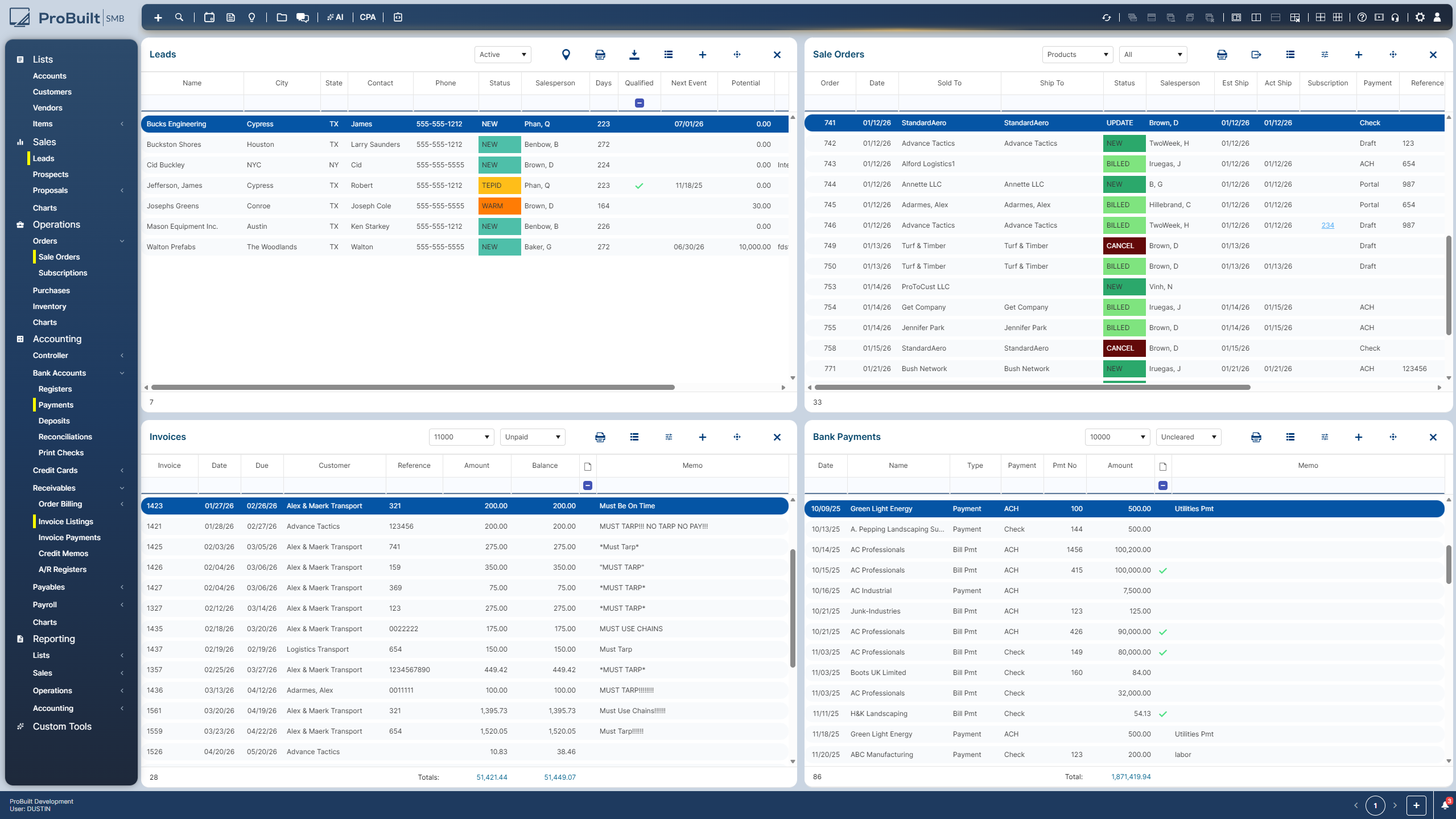 ProBuilt Data Stacking