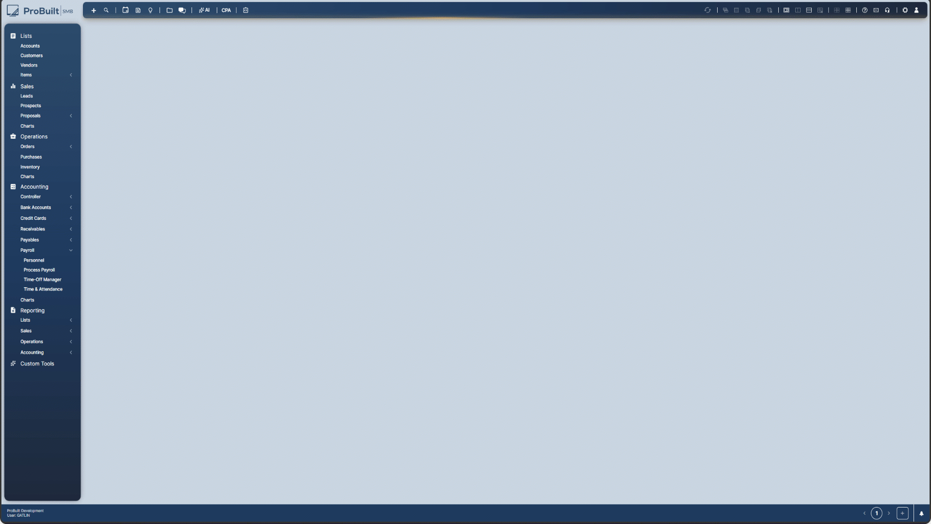 ProBuilt SMB dashboard with floating forms open at once